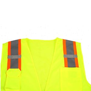 Chaleco Reflectante de Alta Visibilidad para Invierno, en Negro, Azul, Amarillo Canario, para Uso Industrial - Product Image 2