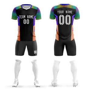 เสื้อฟุตบอลย้อนยุคแบบสั่งทำ ชื่อทีมตามต้องการ ผ้าโพลีเอสเตอร์ 100% ระบายอากาศได้ดี กางเกงขาสั้นพิมพ์ลาย ไซส์ใหญ่ ใส่ได้ทุกฤดู สำหรับผู้ใหญ่ทุกเพศ - Product Image 5