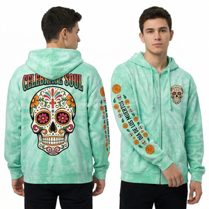 Sudadera con Capucha Valhalla Bound Viking, Bordada, 500GSM, Verde Oliva, Desgastada y Rasgada, para Hombre, Estilo Nórdico, Streetwear - Product Image 4