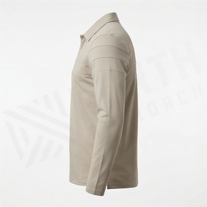 Vente en gros de polos pour hommes sur mesure avec logo imprimé, nouveau design, couleur unie, tissu tricoté, fabriqué au Pakistan - Product Image 3