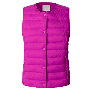 Chaleco acolchado personalizado para mujer, grueso y ligero, sin mangas, con botones, para deportes, estilo juvenil y adulto, chaleco acolchado. - Product Image 3
