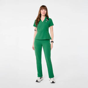 Conjuntos de uniformes de enfermería Unisex personalizados, monos de manga corta a la moda, tamaño de enfermera para hombres y mujeres, uniformes de hospital - Product Image 1