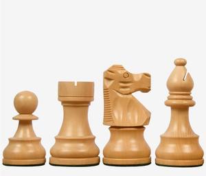 Pièces d'échecs Lardy françaises reproduites, en bois d'ébène et de buis, roi de 3,75 pouces, au meilleur prix - Product Image 3