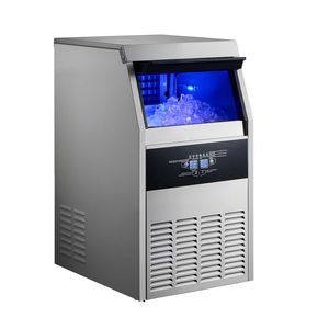 Attrezzatura di Refrigerazione per Cucine Commerciali, Macchina per il Ghiaccio in Acciaio Inox 160 Lbs/24h, Capacità di Stoccaggio 30 Lbs - Product Image 1