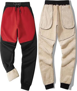 Pantalon décontracté pour homme en toile à taille mi-haute et pantalon baggy évasé en similicuir véritable, personnalisé, posté par Dress Sports - Product Image 5