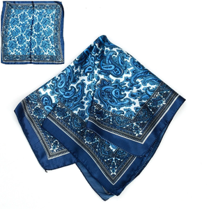 Echarpes carrées élégantes de haute qualité, tissu léger, impression numérique personnalisée, accessoires stylés pour femmes - Product Image 6