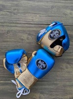Gants de MMA et protège-tête en cuir véritable respirant de style mexicain avec lacets – Personnalisable Rose