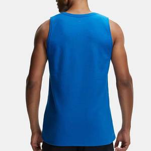 Camiseta sin Mangas Azul para Hombre, Cuello Redondo, Estilo Casual, Tejido Transpirable - Product Image 4