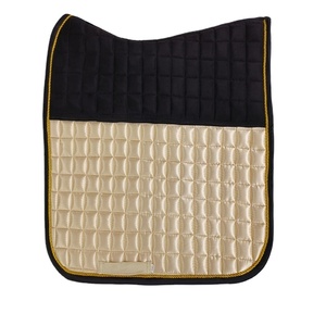 Tapis de selle tout usage gris matelassé en polyester avec doublure en polaire pour équipement d'équitation - Product Image 5