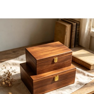 Solid Wood Rectangular <b>Box</b> Engraved <b>Personalised</b> Wedding <b>Gift</b> Handmade Tabletop Decoration James Heidi Love Theme - Product Image 5