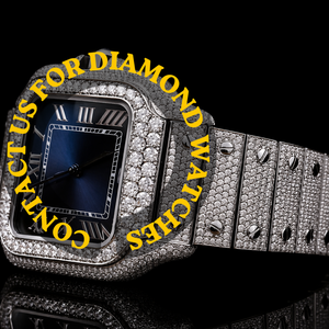 Reloj de Pulsera Clásico para Hombre, Diseño Personalizado Brillante, Completamente Cubierto de Diamantes Moissanite, Esfera Cuadrada Azul de 41 mm, Acero Inoxidable en Oro Blanco - Product Image 4
