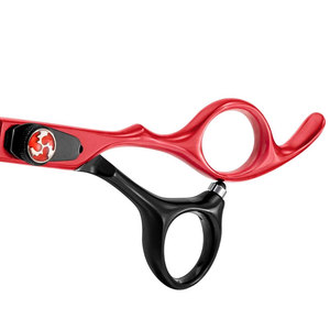 Tijeras de Pelo Profesionales para Peluquería, Kit de Corte de Pelo Negro y Rojo de 6 Pulgadas, Tijeras de Corte de Pelo con Puntas Redondeadas de Seguridad para Niños - Product Image 3