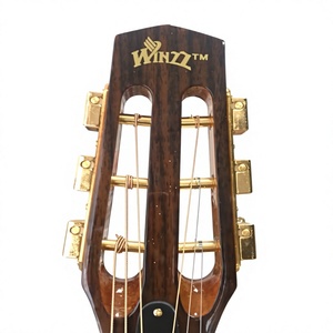 Guitare <span class=keywords><strong>Gypsy</strong></span> <span class=keywords><strong>Jazz</strong></span> à table en cèdre massif avec trou en D ou trou ovale, fabriquée à la main (AGJ60) - Product Image 6