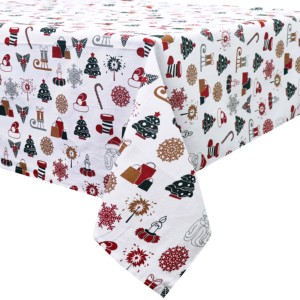 Christmas Printed Design <b>Table</b> Cloth 100% OEM With Customized Size And Logo <b>Table</b> Cloth at Affordable Price. - Product Image 4