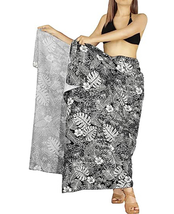Meilleures ventes Sarong de plage une pièce imprimé pour femme, cache-maillot de bain, motifs Léopard, Paisley, Mandala, Paon, Sable, Tropical - Product Image 3