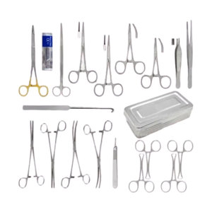 Veterinary Surgical Instrument Set for Cat Spay Surgery 22pcs Stainless Steel <b>Tool</b> Kit with Manual <b>Storage</b> <b>Box</b> Medic Instrument - Product Image 1