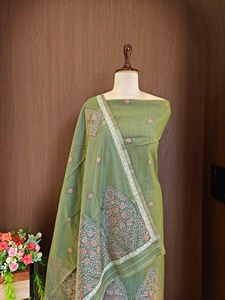 Salwar Kameez de algodón con tejido tipo pashmina para ropa de boda tradicional india para mujeres - Product Image 2