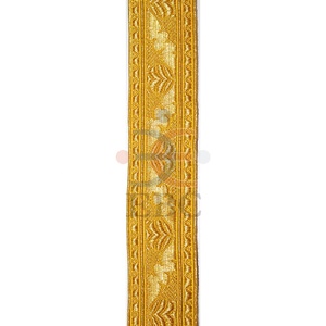 Encaje dorado y plateado para mujer, tela de lentejuelas, ropa, uniforme, cinta trenzada de lingotes, cinta dorada, Tresse Gallon Mylar trenza, alambre dorado - Product Image 2