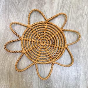 Luxury Scalloped Rattan Placemats Handmade Woven Wicker Charger Plates Circular Pattern Ninh Binh for Wedding Party Dining Table - Product Image 6