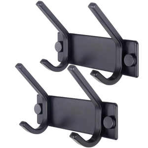 Wholesale 6 7 8 Hooks Electroplated Carbon Steel Rust Resistant Modern Wall Mounted Multifunction Coat Hat Towel Hook Rack - Product Image 3