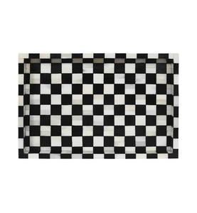 Bandeja de lujo hecha a mano con incrustaciones de hueso para servir, decoración del hogar, mesa de centro, comedor, regalo, ecológica, calidad premium - Product Image 1