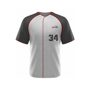 Uniforme de baseball de dernière conception, léger, confortable, à bas prix, entièrement imprimé avec le nom de l'équipe et le logo. - Product Image 2