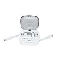 Kit adaptateur de câble de charge rapide USB-C rétractable S10 60W 8-en-1 PD avec support pour carte Nano SIM et TF, organiseur de voyage ultra-portable