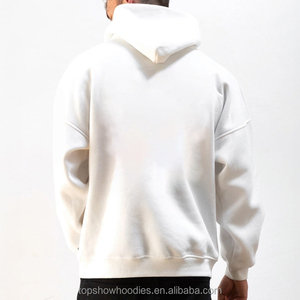 Sudadera con Capucha Personalizada de Alta Calidad, 500gsm, Tejido French Terry, Hombros Caídos, Sin Cordones, Talla Grande para Hombre - Product Image 2