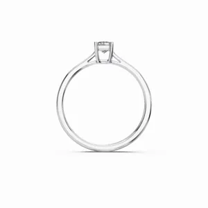 Nuovo Design Anello <span class=keywords><strong>Solitario</strong></span> di Lusso con Diamante Taglio Principessa Coltivato in Laboratorio, Oro Bianco 18K, Certificazione IGI, Purezza VVS, <span class=keywords><strong>0.30</strong></span>-0.39 <span class=keywords><strong>Carati</strong></span> - Product Image 4