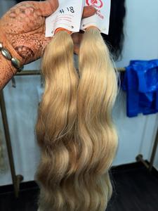 ผมแท้สีบลอนด์แพลตตินั่มแบบเป็นมัด  จัดเรียงเกล็ดผม ไม่พันกัน น้ำหนักเบา แพ็คใหญ่  วิกผมสีบลอนด์แบบเป็นมิตรต่อสิ่งแวดล้อม  แบบครึ่งหัว 613 - Product Image 5