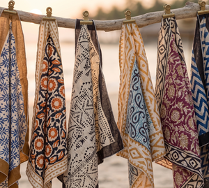Pañuelo de algodón hecho a mano con estampado de bloques al por mayor para mujer y hombre, pañuelo floral bohemio para la cabeza, pañuelo para el cuello, pañuelo unisex bohemio para el cabello - Product Image 6