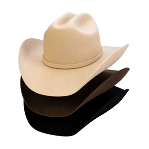 Chapeau de cowboy en cuir pour l'hiver, à large bord, protection solaire, pour la randonnée, le ranch, les voyages, les sports décontractés, unisexe, adulte - Product Image 1