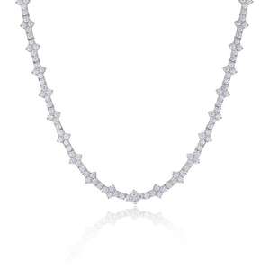 Collar con Cruz de Moissanita con Incrustaciones de Diamantes, Chapado en Oro de 18K, Estilo Hip Hop, Unisex - Product Image 2