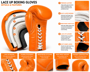 Professional Training High Quality Boxing <b>Gloves</b> 8oz 10oz 12oz Pu Leather Adjustable Wrist Strap Hook Loop Closure Customizable - Product Image 5