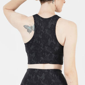 Soutien-gorge d'entraînement personnalisé, uni, respirant, sans armatures, en dentelle, en Spandex/Nylon, avec bonnets, idéal pour l'été et la gym, vente en gros OEM, le plus vendu - Product Image 6