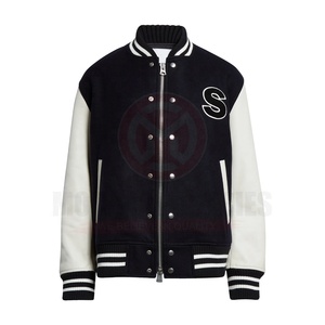 Chaqueta universitaria de moda personalizada unisex en talla XL tela de lana de invierno de alta calidad bordado de chenilla con capucha estilo Letterman - Product Image 2