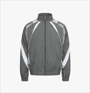 Conjunto Deportivo de Chaqueta y Pantalones Cortos para Hombre, Chaqueta Ligera de Nailon con Capucha, Resistente al Viento, con Cordón Ajustable, Ropa Deportiva Urbana - Product Image 4