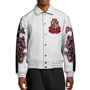 Wholesale <b>Top</b> Selling Men's <b>Leather</b> Avirex Jacket <b>High</b> Quality Custom Logo <b>Leather</b> Made Men Avirex Jackets - Product Image 5
