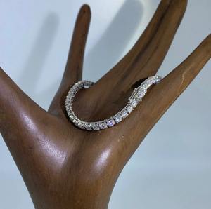 Pulsera de tenis de moissanita VVS1, pulsera de diamantes de moissanita - Product Image 2