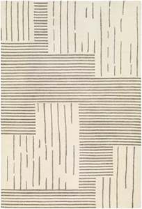 Handmade white Wool Rug grey Contemporary Border <b>Carpet</b> Custom Rug square shape home decor - Product Image 4