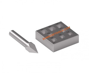 SUNTOOLS/STIPL 049F(IV) Bloque de Bisel Cuadrado de Acero, Herramienta Grande para Grabado de Joyería, Forma Irregular para Fabricación de Moldes DIY - Product Image 2
