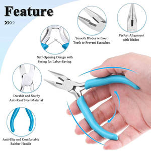 Java Surgical 3-Piece Stainless Steel Manual Jewelry Making Pliers <b>Kit</b> (Needle Nose Chain Nose) Wire Cutter CE ISO Clinic - Product Image 5