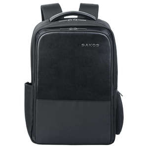 Waterproof Nylon Lining Large Office Unisex Custom Durable Modern Anti-Theft <b>Laptop</b> <b>Backpack</b> Zipper Geometric USB Charging Port - Product Image 2