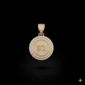 Collier personnalisé unisexe en argent 925 style hip-hop, bijoux fins, pendentif classique, lettre en bloc cercle glacé en moissanite - Product Image 6