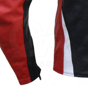 Leather Motorbike <b>Racing</b> <b>Jacket</b> With Top Stitching Leather Material Motorbike <b>Jackets</b> And Best Quality - Product Image 6