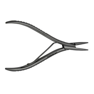 Hair Extension Pliers Stainless Steel Bead <b>Removal</b> Tool Professional Hair Extension Installation and <b>Removal</b> Pliers Black Color - Product Image 4