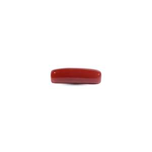 Handcrafted 7.7 Carat Red Coral Loose Gemstone 10x12mm Oval Cut for Fine Jewelry - Product Image 3