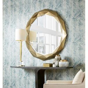 Elegante Espejo de Pared Metálico con Diseño de Marco Moderno para Proyectos de Decoración de Interiores de Hogares y Oficinas de Lujo - Product Image 3
