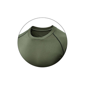T-shirt de compression unisexe pour la gym, manches longues, léger, écologique, respirant, séchage rapide, UPF50+, vêtements de sport, coupe classique, entraînement - Product Image 2