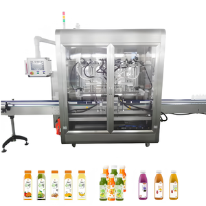 Machine de remplissage automatique à pompe à piston pour sauces BBQ et crèmes, 6 buses pour bouteilles de liquides, applications boissons et produits chimiques - Product Image 2